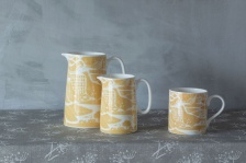 Large Through The Fields Ochre Jug by Sam Wilson Studio